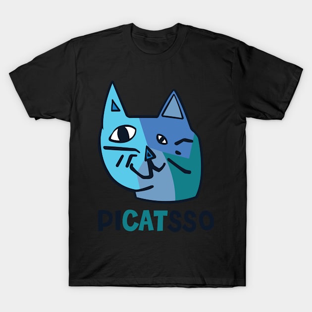 Picatsso abstract cat drawing T-Shirt by Littlelimehead